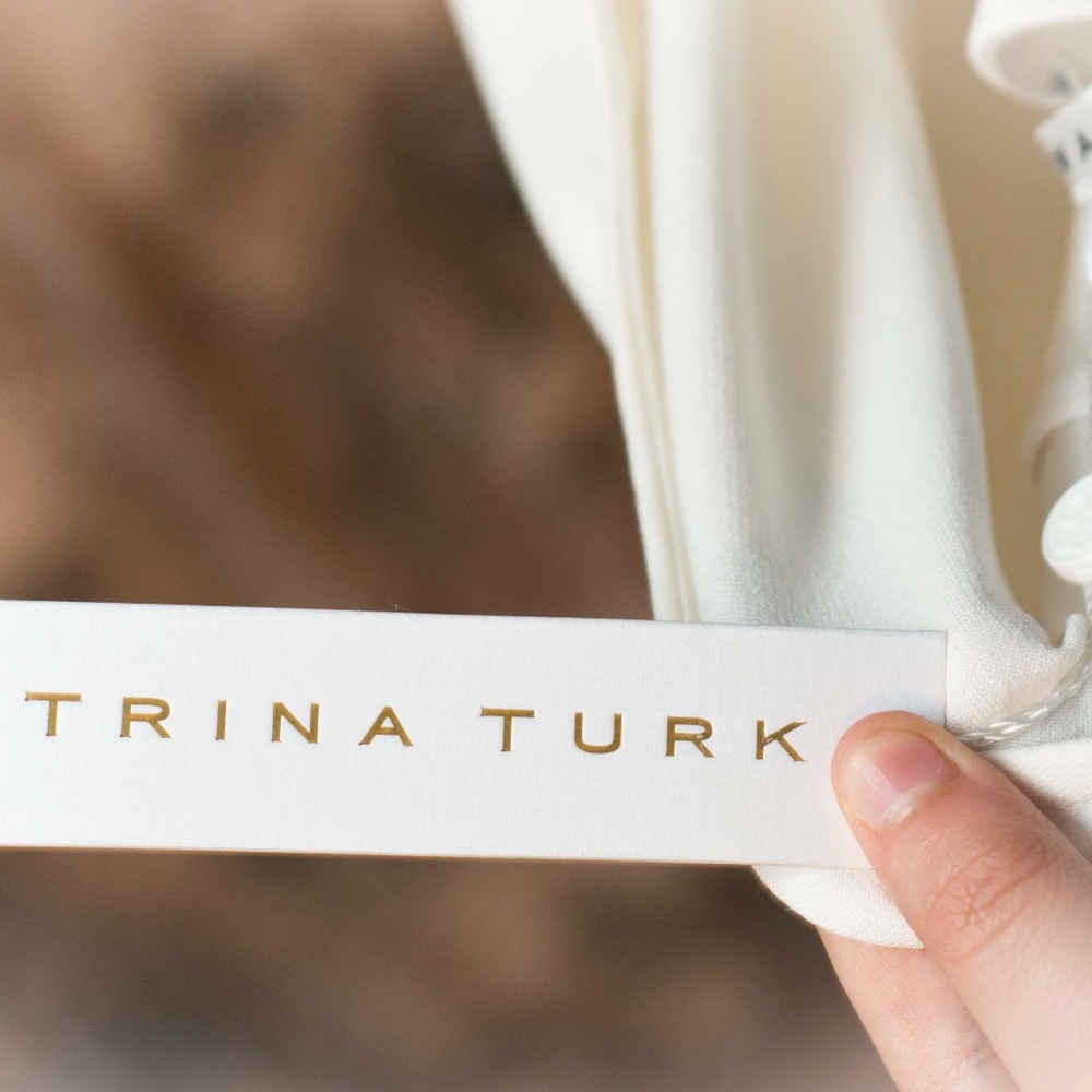 Trina Turk White Hostess Top